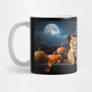 Pretty marmalade  witch cat Mug